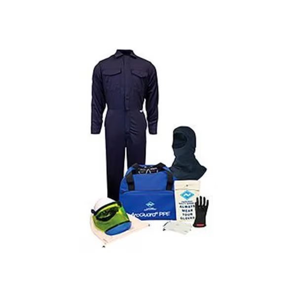 ArcGuard® KIT2CV08B3X09 8 cal/cm2 Arc Flash Kit w/ FR Coverall w/ Balaclava, 3XL, Glove Size 09, National Safety Apparel, Mfr#: KIT2CV08B3X09